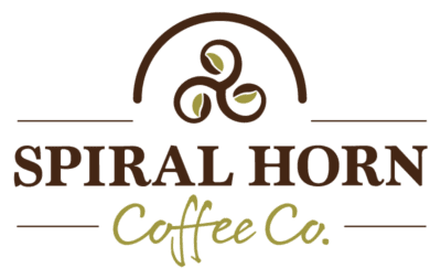 sprial horn coffee logo